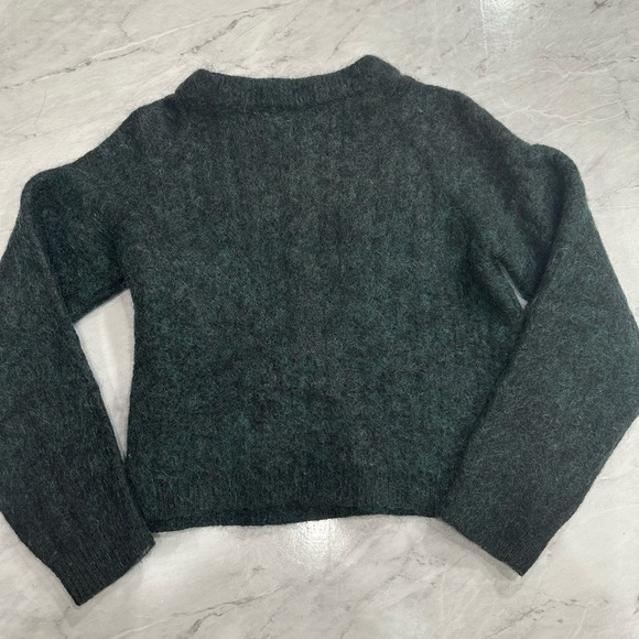 Acne Studios Green Dramatic Mohair Wool Paw14 Sweater​​​​ - Picture 2 of 7